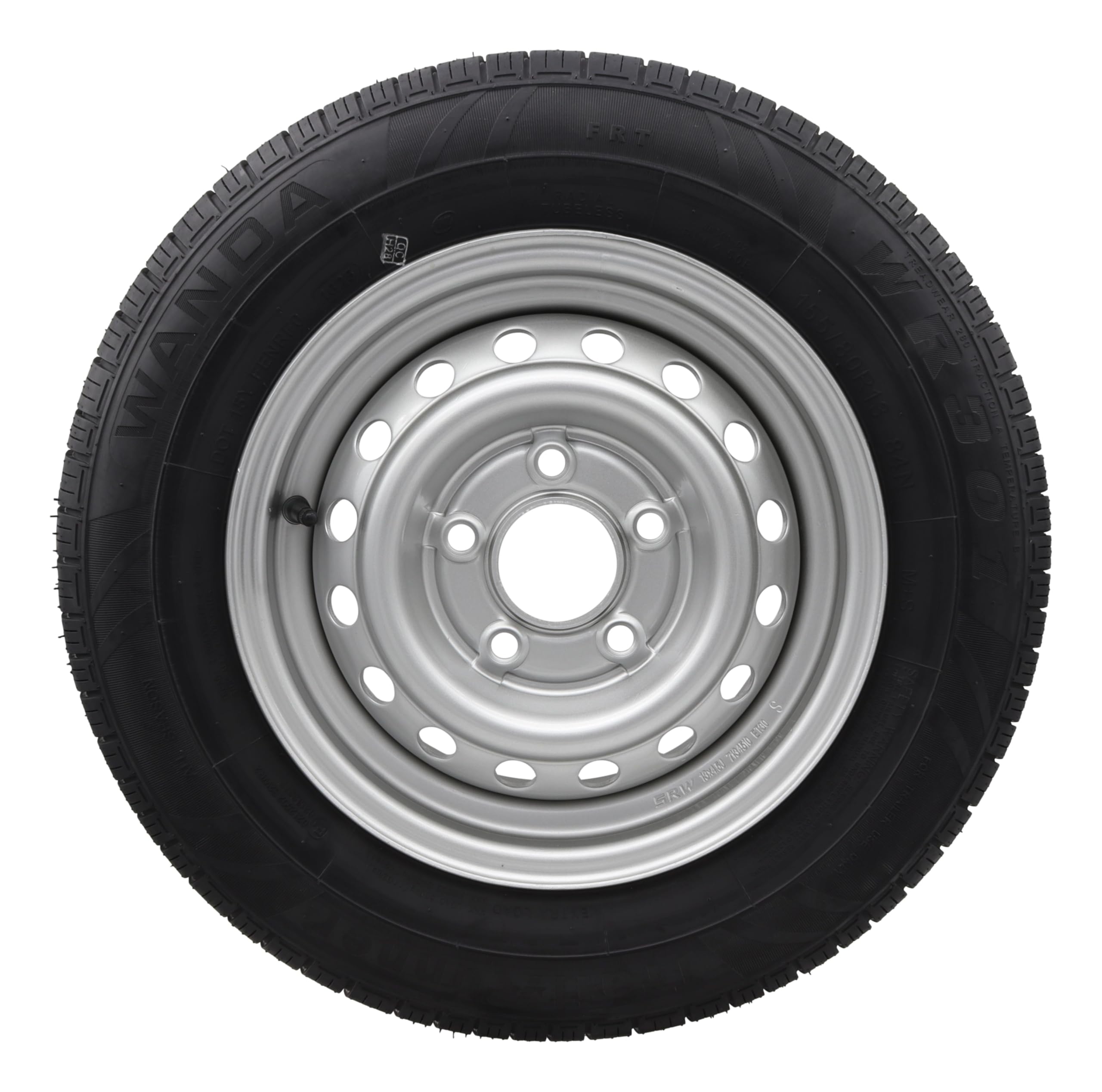 Komplettrad 155/80R13 84N 112x5, !! 5 LOCH !!155 R 13 PKW Anhänger 4,5 Jx13 Reifen Anhängerrad