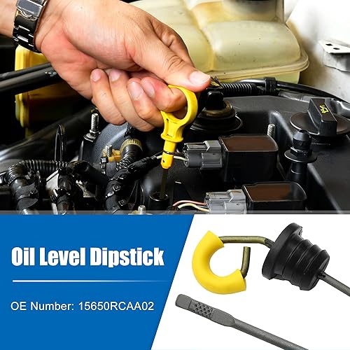 Miniatura 3 de uxcell Varilla de medición de aceite de motor para Honda Civic DX LX Wagovan 1.5L L4 Gas 1988 1989