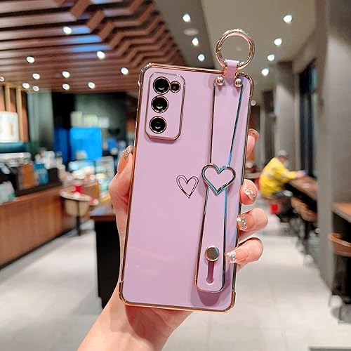 Vista 41 de ZTOFERA Funda para Samsung Galaxy A13 5G con correa para la muñeca, bonito borde chapado de lujo, patrón de corazones de amor para niñas y mujeres