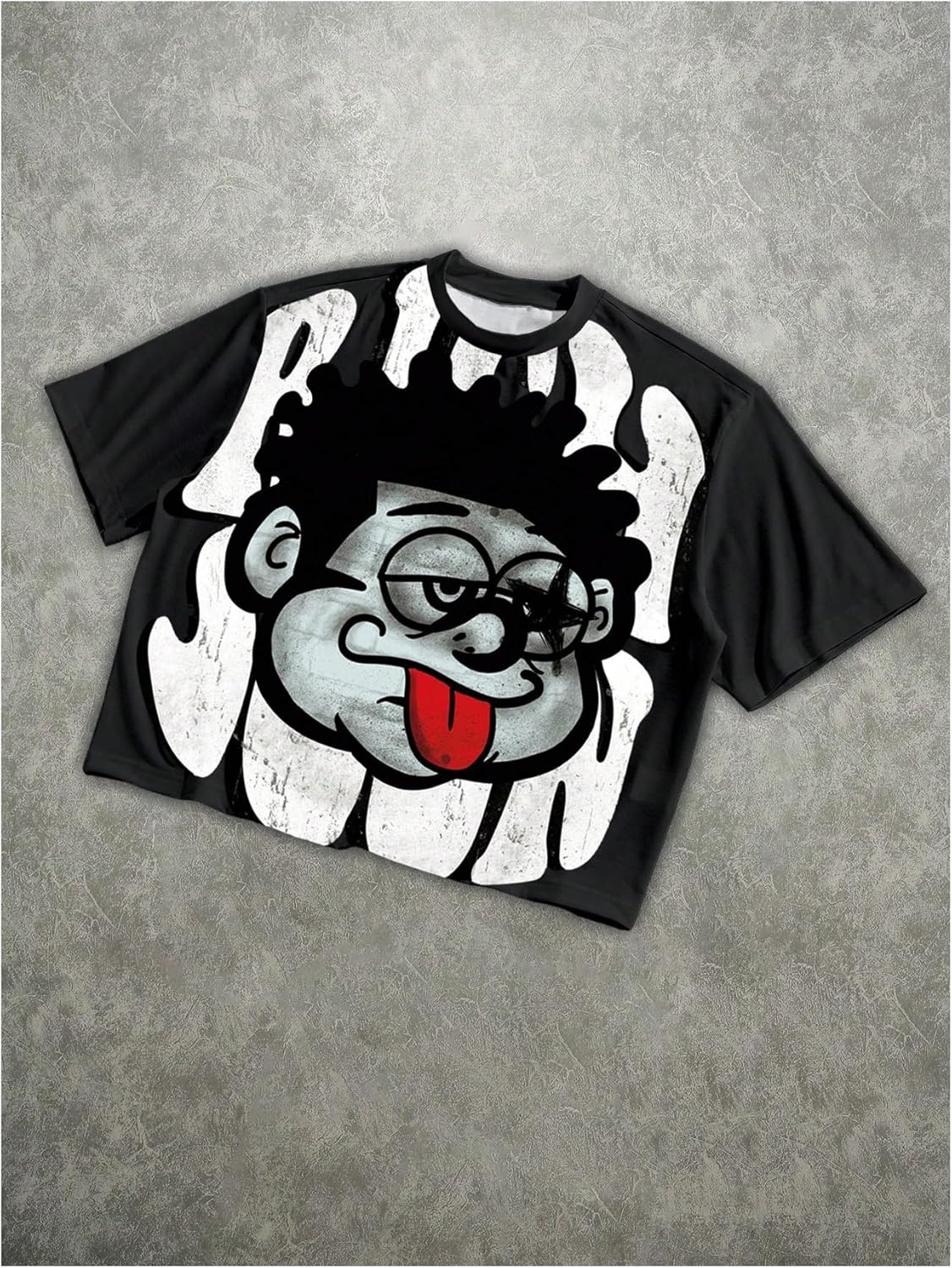 Men's Cartoon Graphic Tee Shirts Y2K Short Sleeve Crew Neck Summer T-Shirt - Image 5