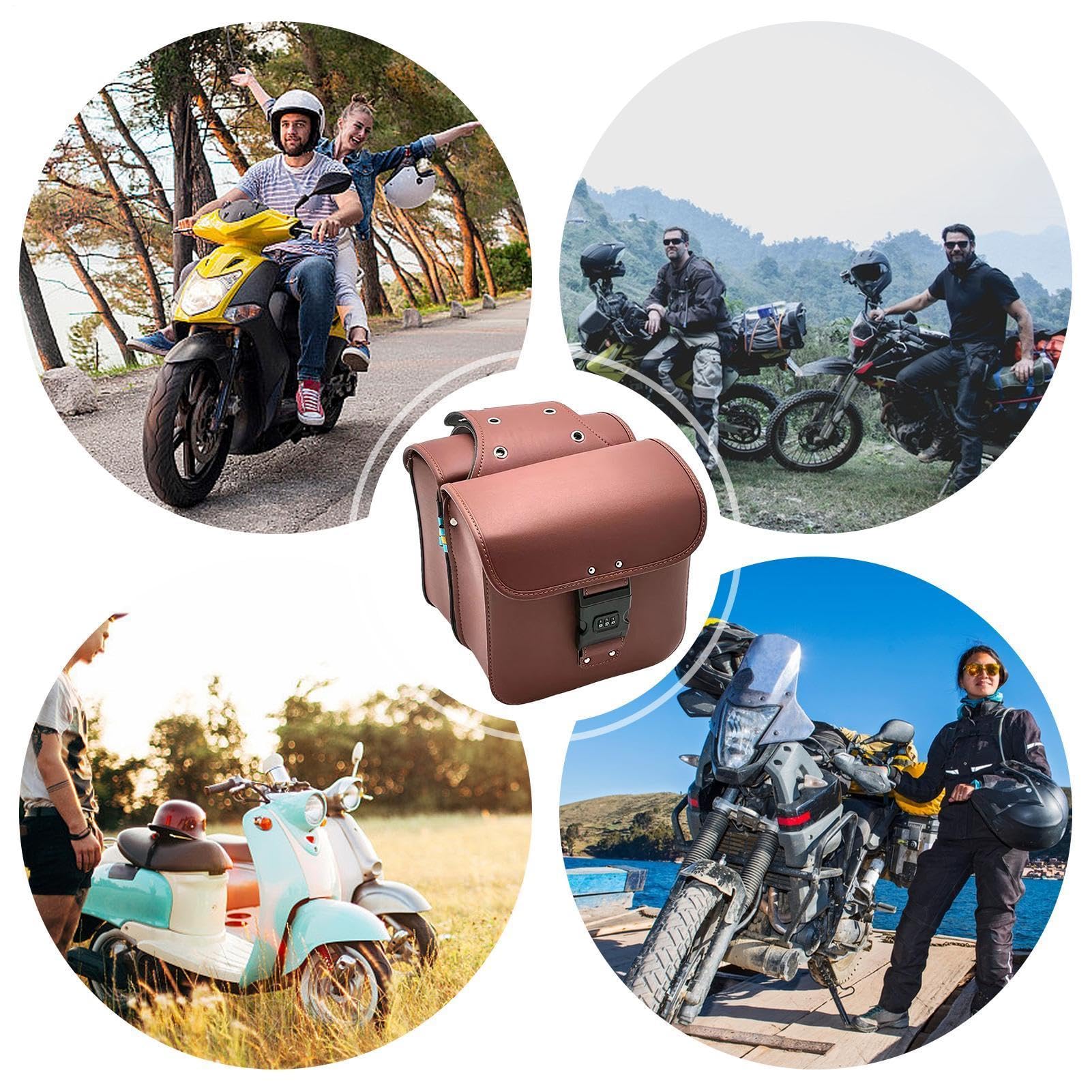 Boczne torby na siodełko motocyklowe, wodoodporne torby na siodełko