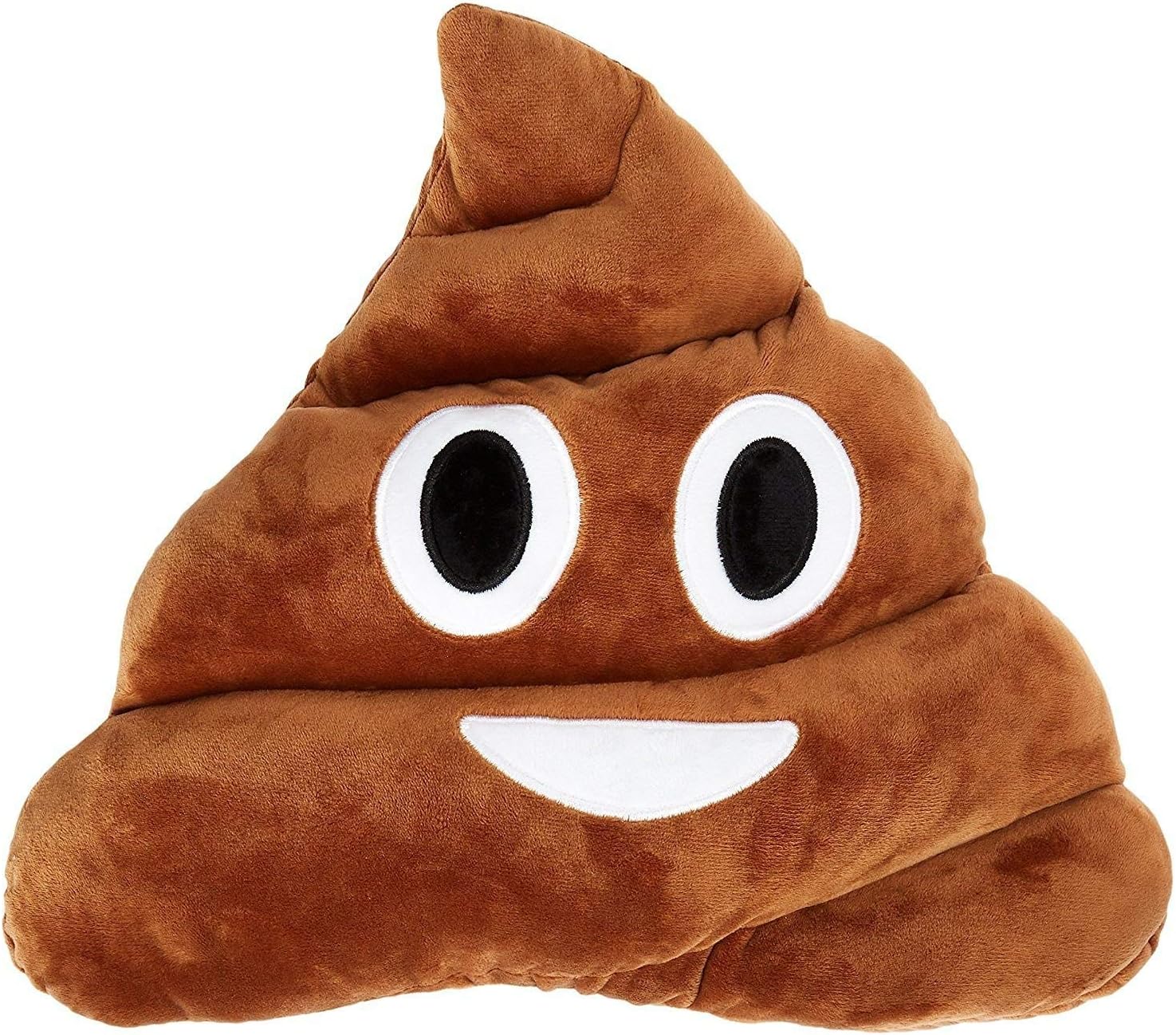Q's 13" Poop Poo Emoji Emoticon Cushion Pillow Brown Stuffed USA Seller