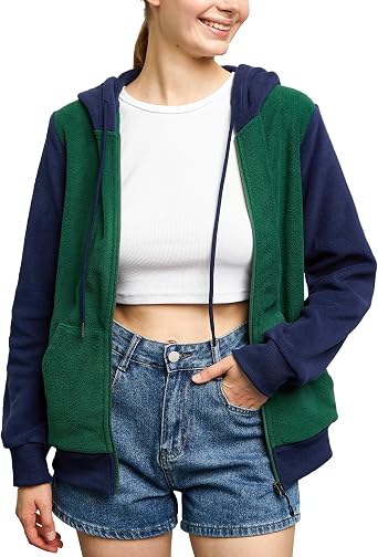 Argstar Womens Fleece Hooded Jacket 4 Pockets S - XXL