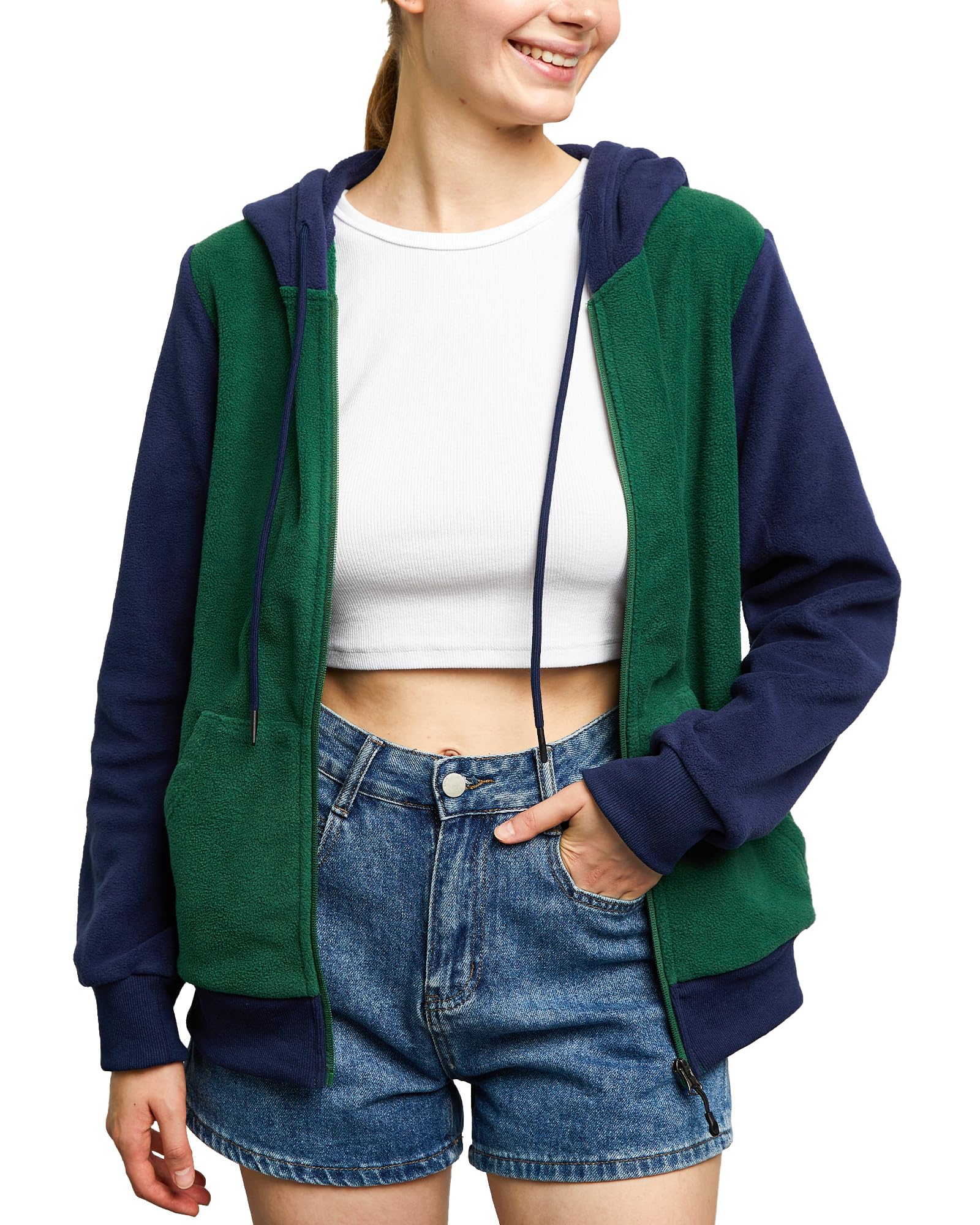 Argstar Women's Fleece Hooded Jacket 4 Pockets (S - XXL)