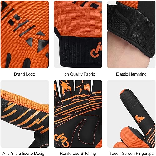 Miniatura 7 de INBIKE - Guantes de ciclismo para hombremujer con pantalla táctil, guantes de bicicleta con almohadilla antideslizante para ciclismo de montaña MTB,