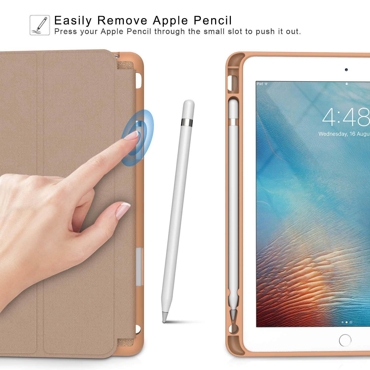 Amazon.co.jp: Soke iPad 第6/第5世代ケース ペンシルホルダー付き