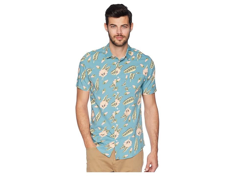 

RVCA Pelletier Tropic Short Sleeve (Blue) Men's Short Sleeve Pullover