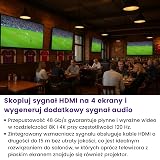 Marmitek Split 814 Pro - Rozdzielacz HDMI 8K60 4K 120Hz 1 wejście 4 wyjścia