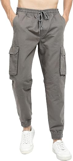 KETCH Men's Regular Fit Mid Rise Trouser