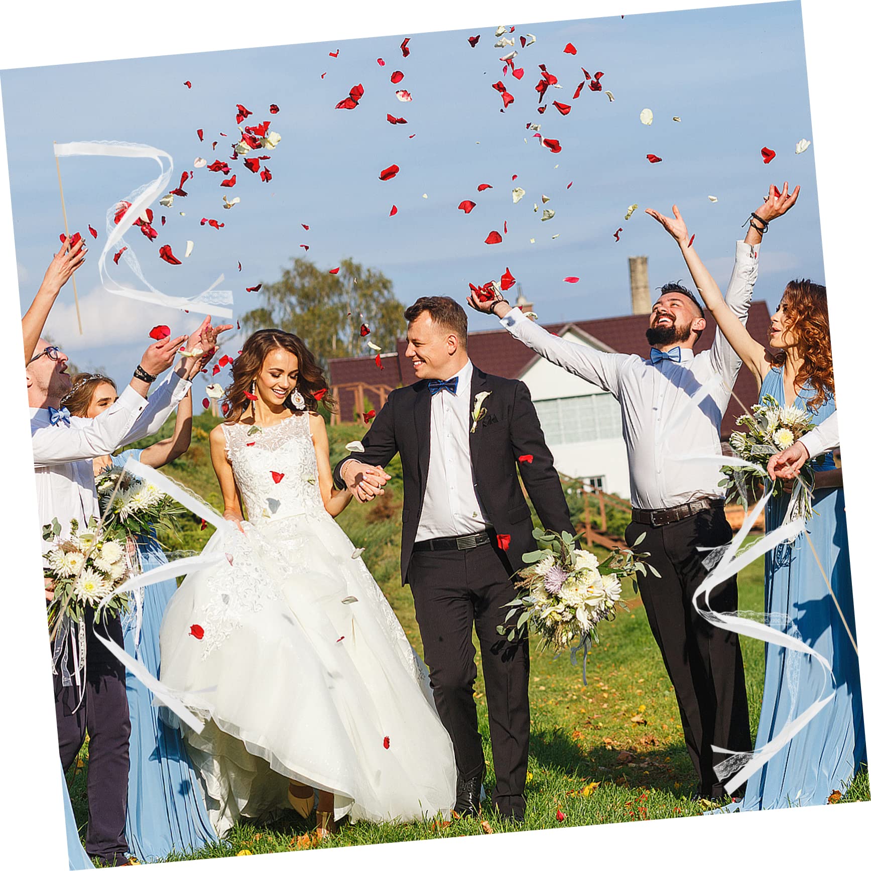 Cabilock Lot De 4 Bâtons De Ruban pour Décoration De Mariage De Fée pour Fête 10 Pièces X 4