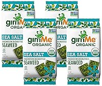 Vista 8 de Gimme Algas marinas, algas tostadas orgánicas, (0.17 onzas), sin OMG y sin gluten, sal marina, 0.17 onzas
