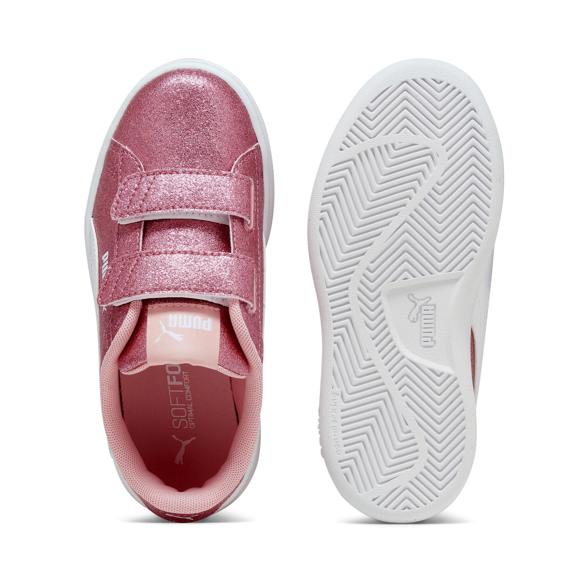PUMA Smash 3.0 L Glitter Velcro V PS Scarpe da ginnasticaDonna