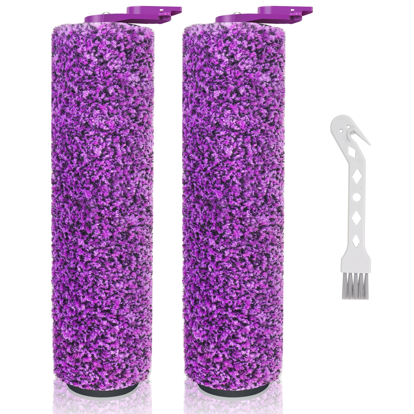 2 Pack SD201 Replacement Brushroller Kit for Shark SD200, SD201, SD201C, SD201Q, SD205 Steam Pickup 3-in-1 Steam Mop, Replacement Parts 2 Brush Rollers XSKABRSHRL200