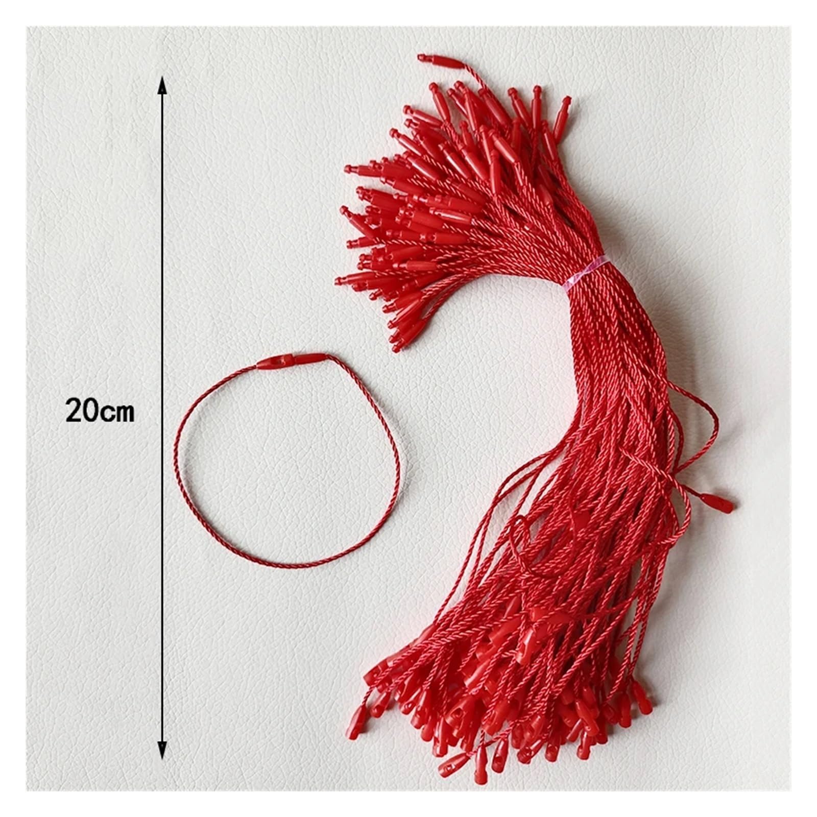 Preisschildschnur 600 Stück Bekleidungsetiketten, rote Seilschnur, 20 cm, Kleidungsetiketten, Schlösser, for Taschen, Spielzeug, Etiketten, Karten Für Kleideretiketten
