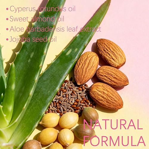 Miniatura 2 de Aceite Cyperus Rotundus, depilación natural de 2.0 fl oz e hidratante calmante, reduce el crecimiento del vello corporal, fórmula suave para todo