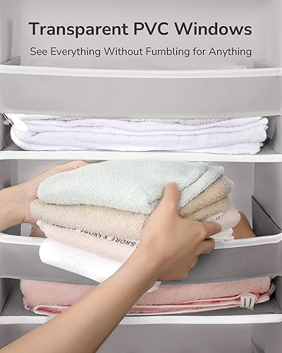 Miniatura 10 de ULG Organizador sobre la puerta con 6 bolsillos grandes, 12 bolsillos laterales, capacidad de peso de 50 libras, organizador para colgar en la