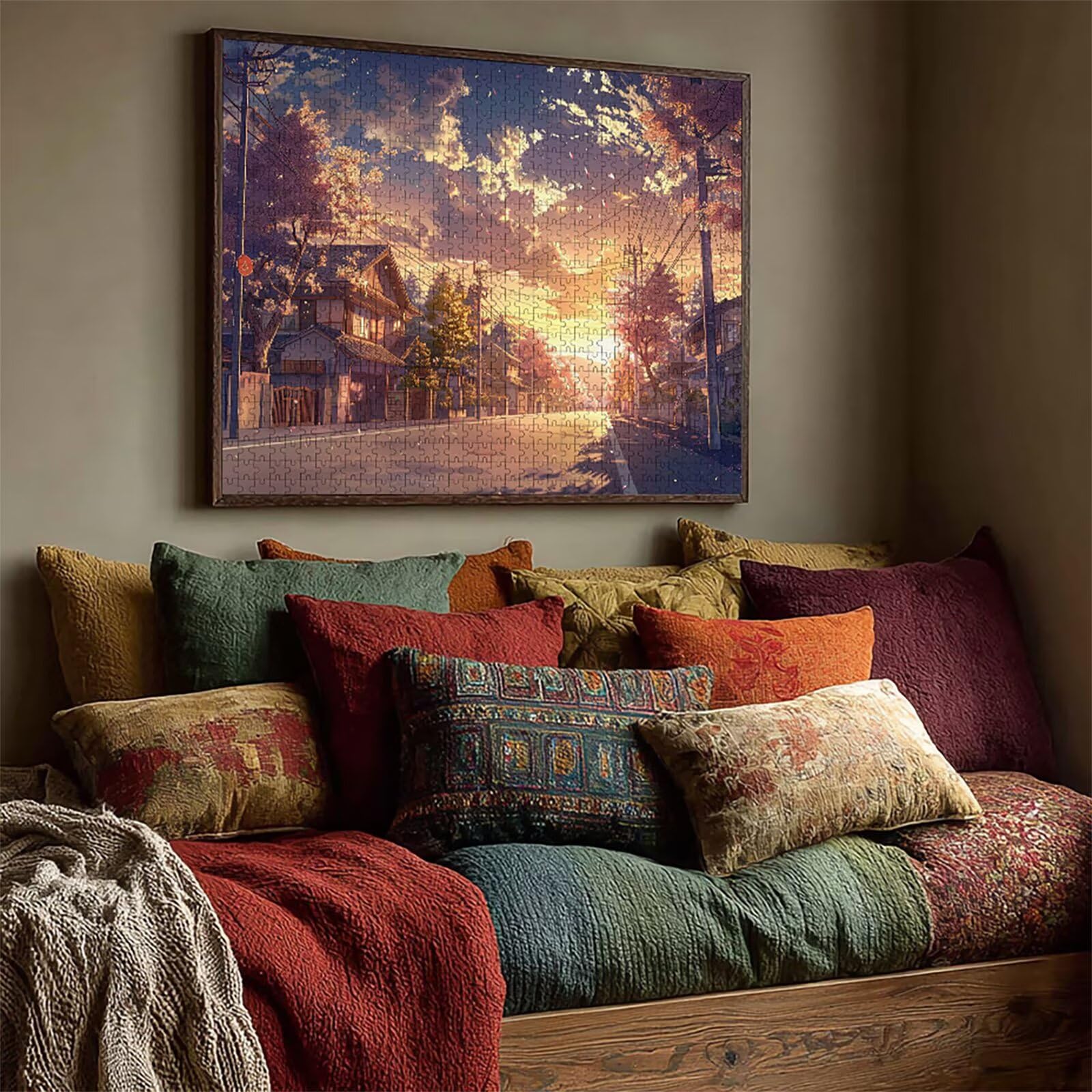 Japonia Puzzle 4000 elementów dla dorosłych, drewniane puzzle 141 x 87 cm, gra edukacyjna dla dorosłych Puzzle z wykwintnym pudełkiem do pakowania, kolekcja relaksująca gra, prezent dla dziewczyny