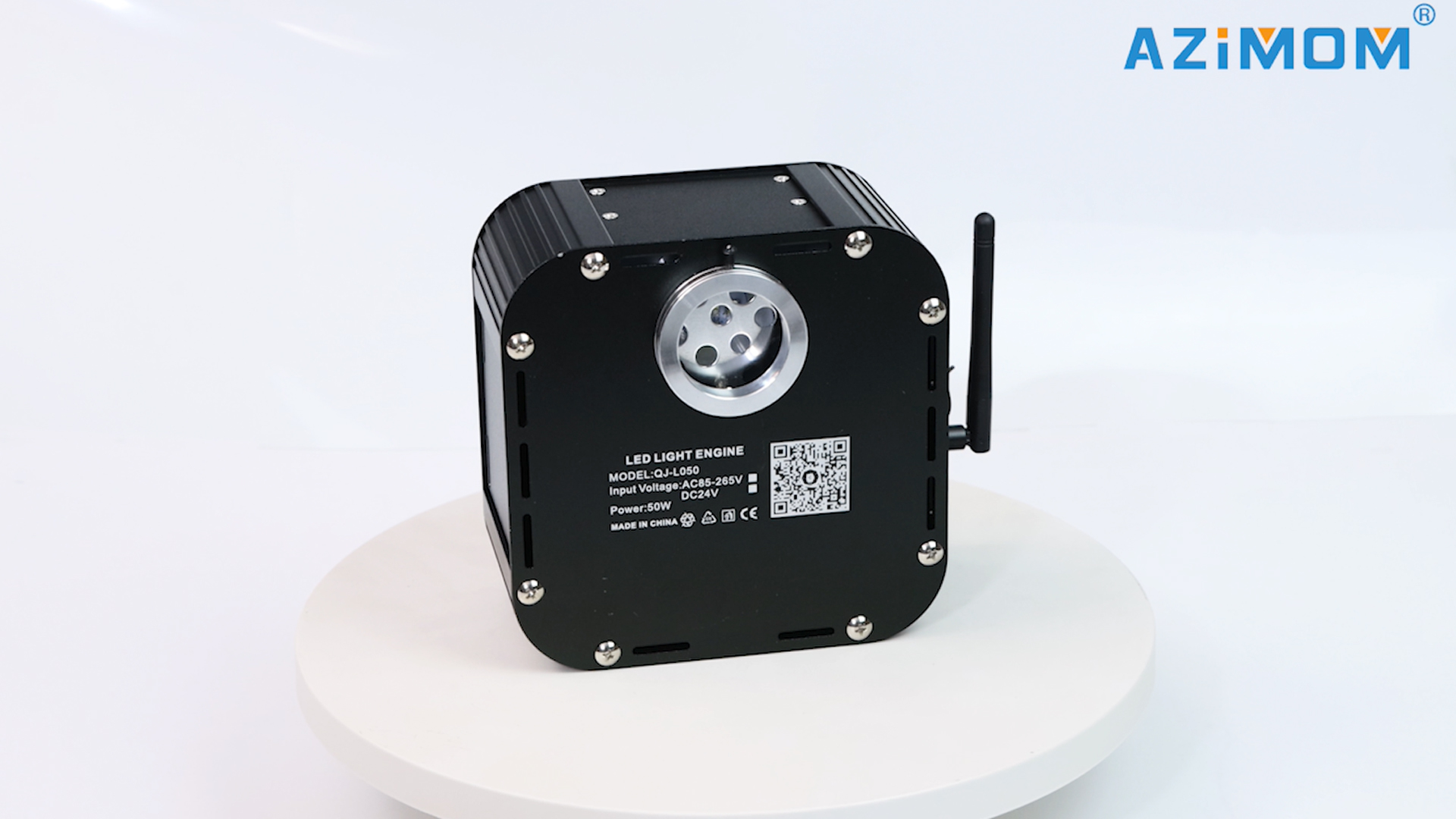 Image of AZIMOM High Brightness 50W Twinkle Fiber Optic Light Source RGBW Light Box Engine Diver Bluetooth /RF Remote Control Music Sensor Mode for Car Home Star Ceiling Light Effect Decoration
