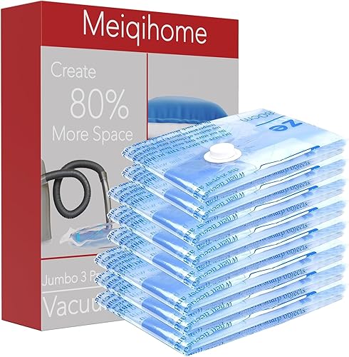 Bolsas de almacenamiento al vacío, 10 bolsas selladoras pequeñas que ahorran espacio con bomba de mano de viaje, bolsas de compresión herméticas
