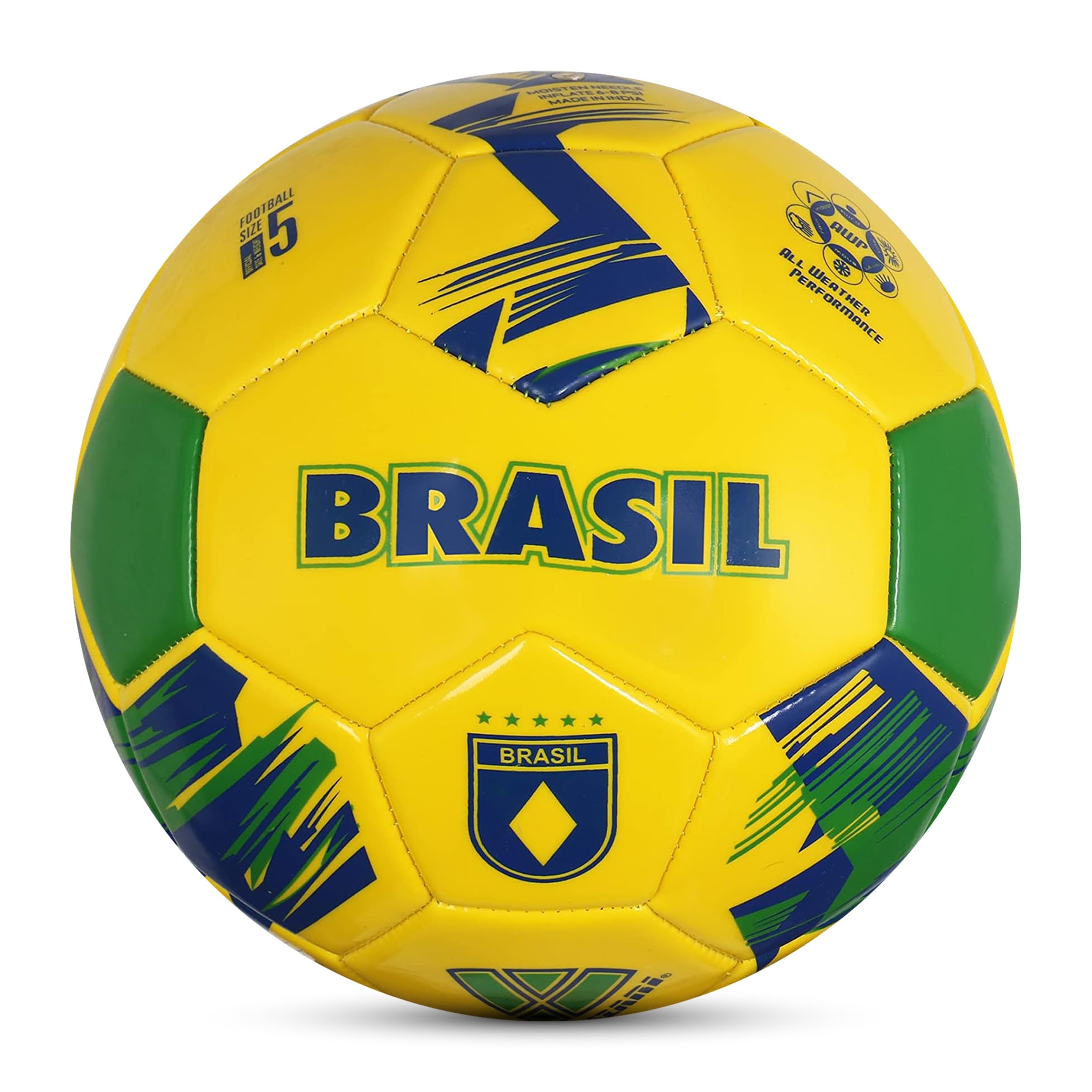 Vizari Palloni da calcio della Nazionale | Otto Countryballs della Nazionale tra cui scegliere (3, Brasil Yellow)