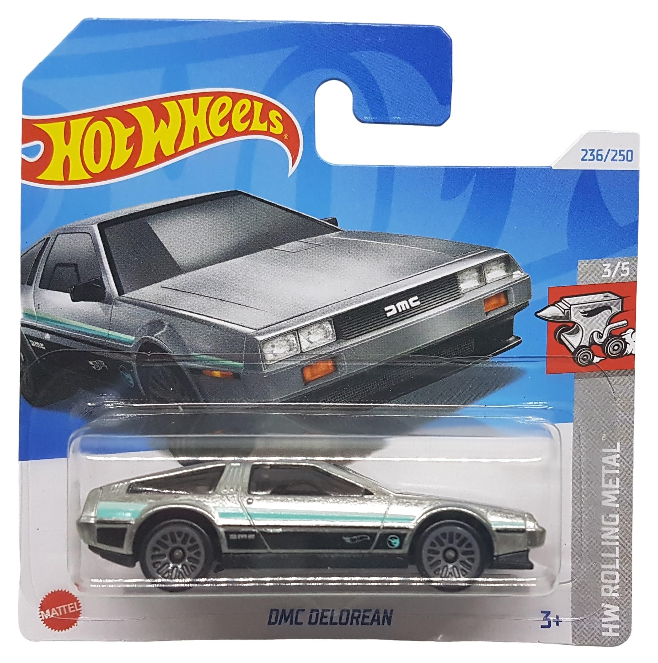 Amazon.com: Hot Wheels - DMC Delorean - HW Rolling Metal 3/5