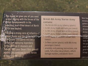 WarLord Bolt Action Games, 8th Army Starter Army