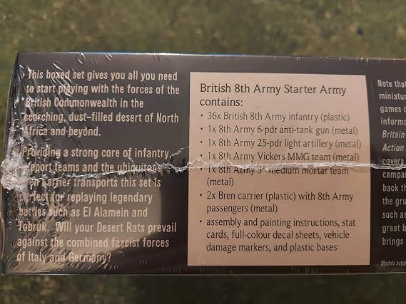 WarLord Bolt Action Games, 8th Army Starter Army