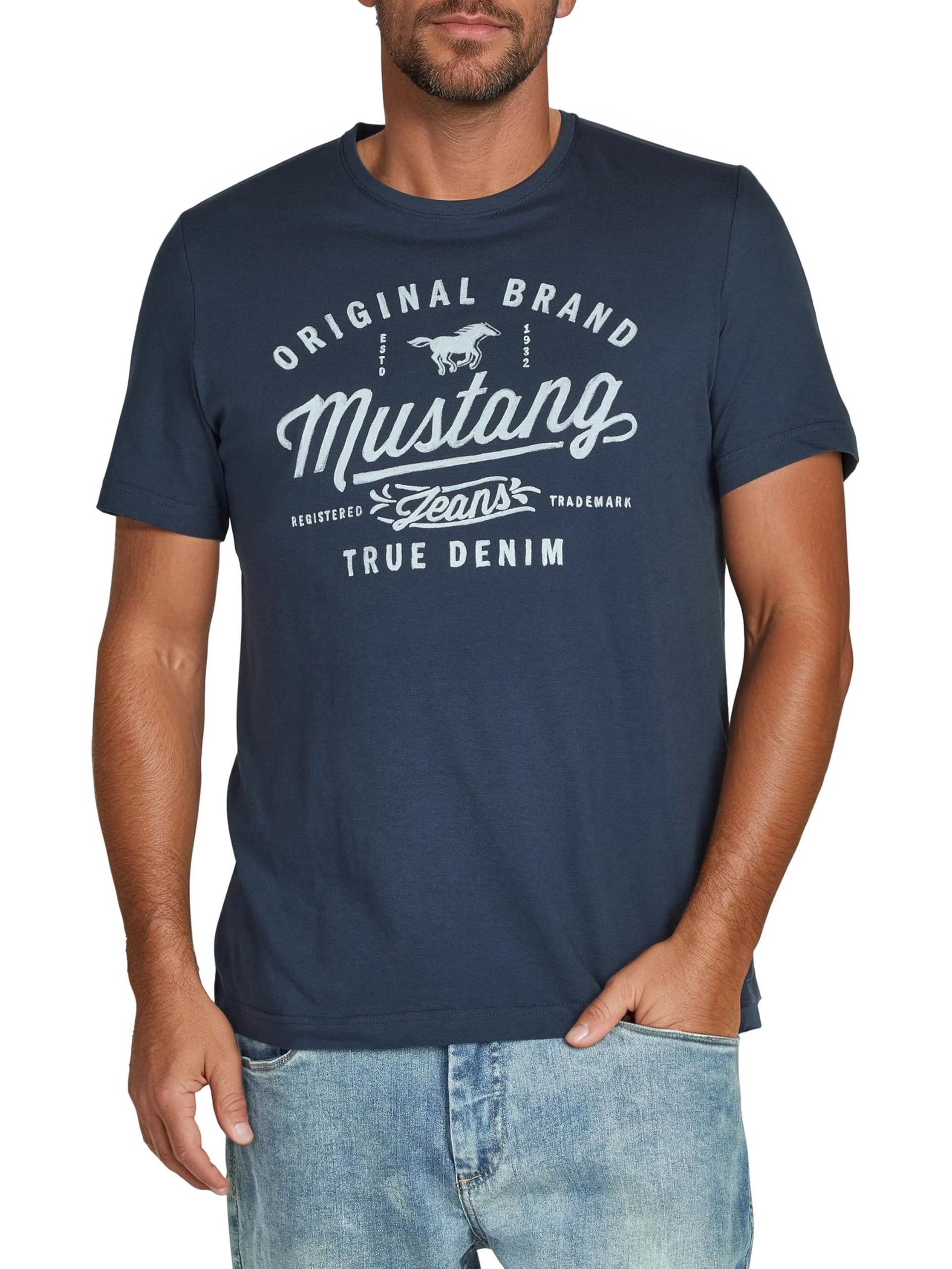 MUSTANG Męski t-shirt Alex C Print