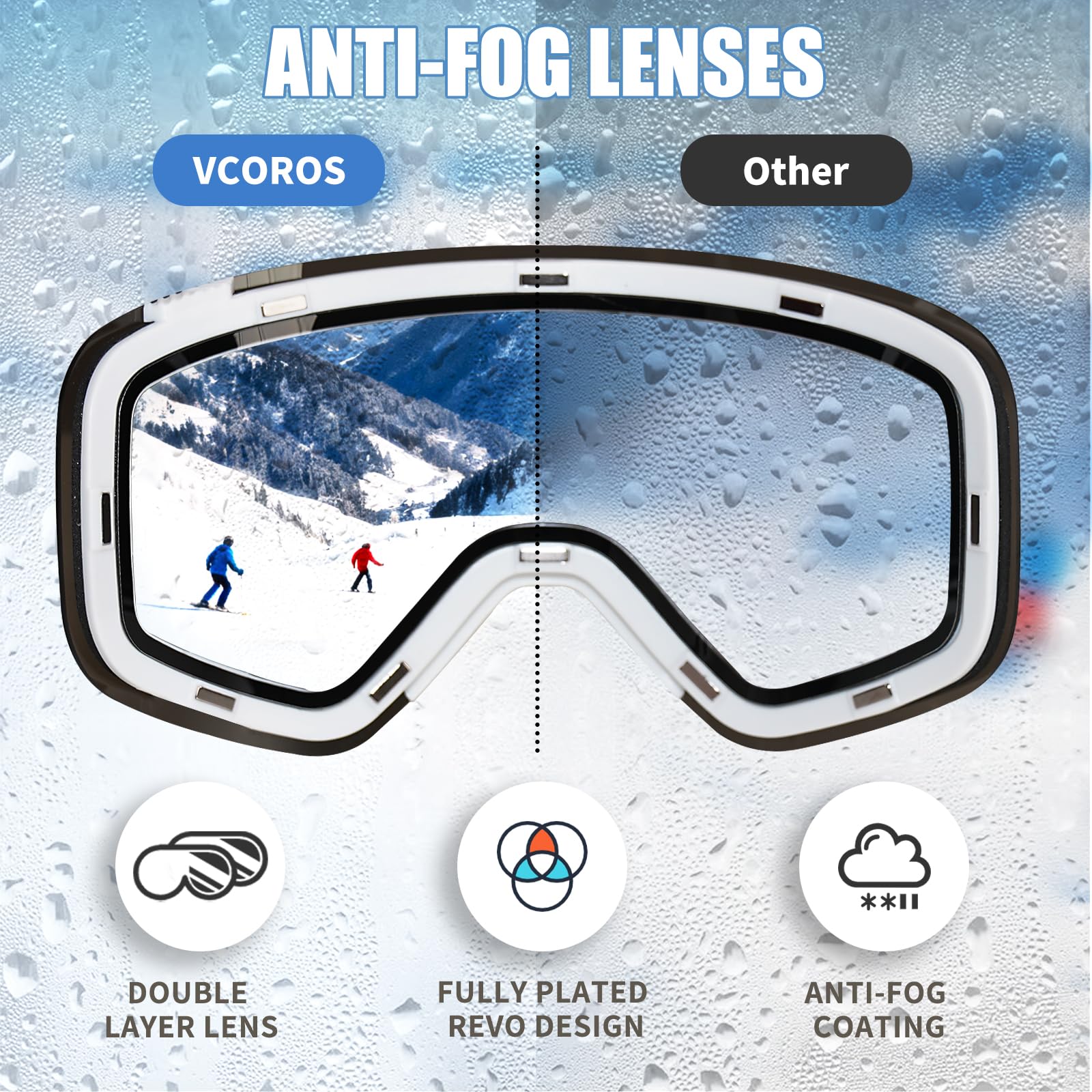 Gogle narciarskie, OTG gogle snowboardowe magnetyczne wymienne soczewki, ochrona przed promieniowaniem UV, przeciwmgielne, YH879B gogle śnieżne dla mężczyzn kobiet