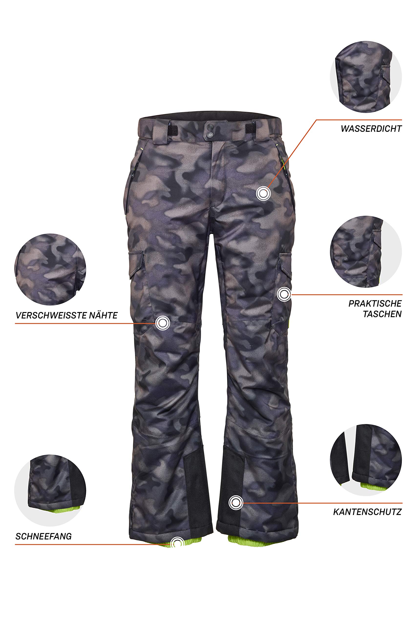 Killtec - Combloux Mn Pnts, Pantaloni Funzionali con Protezione Bordi e paraneve. Uomo