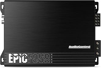EPICFOUR Epic Series 800 Watt Compact 4-Channel Car Audio Amplifier 200x4 @ 2 Ohms, Class D, High Pass Filter, Smart Auto Protection