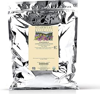 Starwest Botanicals Organic Dried Lavender Flowers Extra Grade, 1 Pound