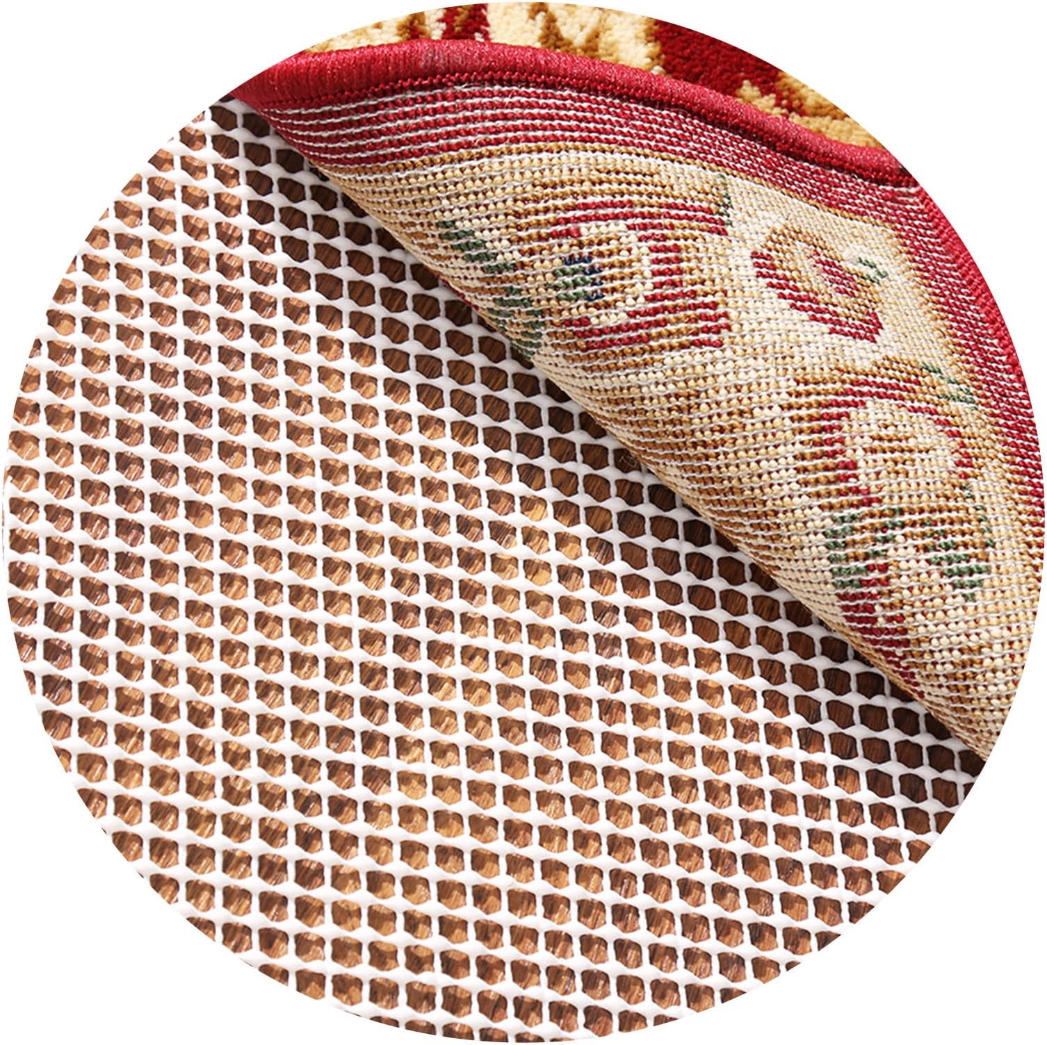 Rose Home FashionRHF Non-Slip Area Rug Pad Round 8' - Protect Floors While Securing Rug and Making Vacuuming Easier Round 8'