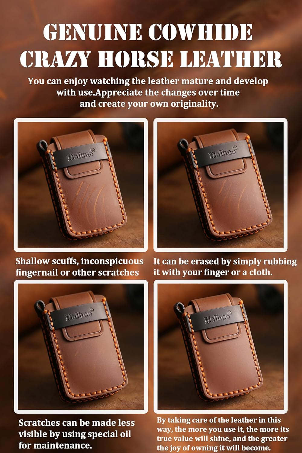 HIBEYO Customizable 5 Button Key Fob Cover Compatible with GMC Yukon Denali Sierra Chevy Silverado Suburban Tahoe Buick 2021- 2025 Accessories Genuine Leather Key Case Personalized Keychain-Black