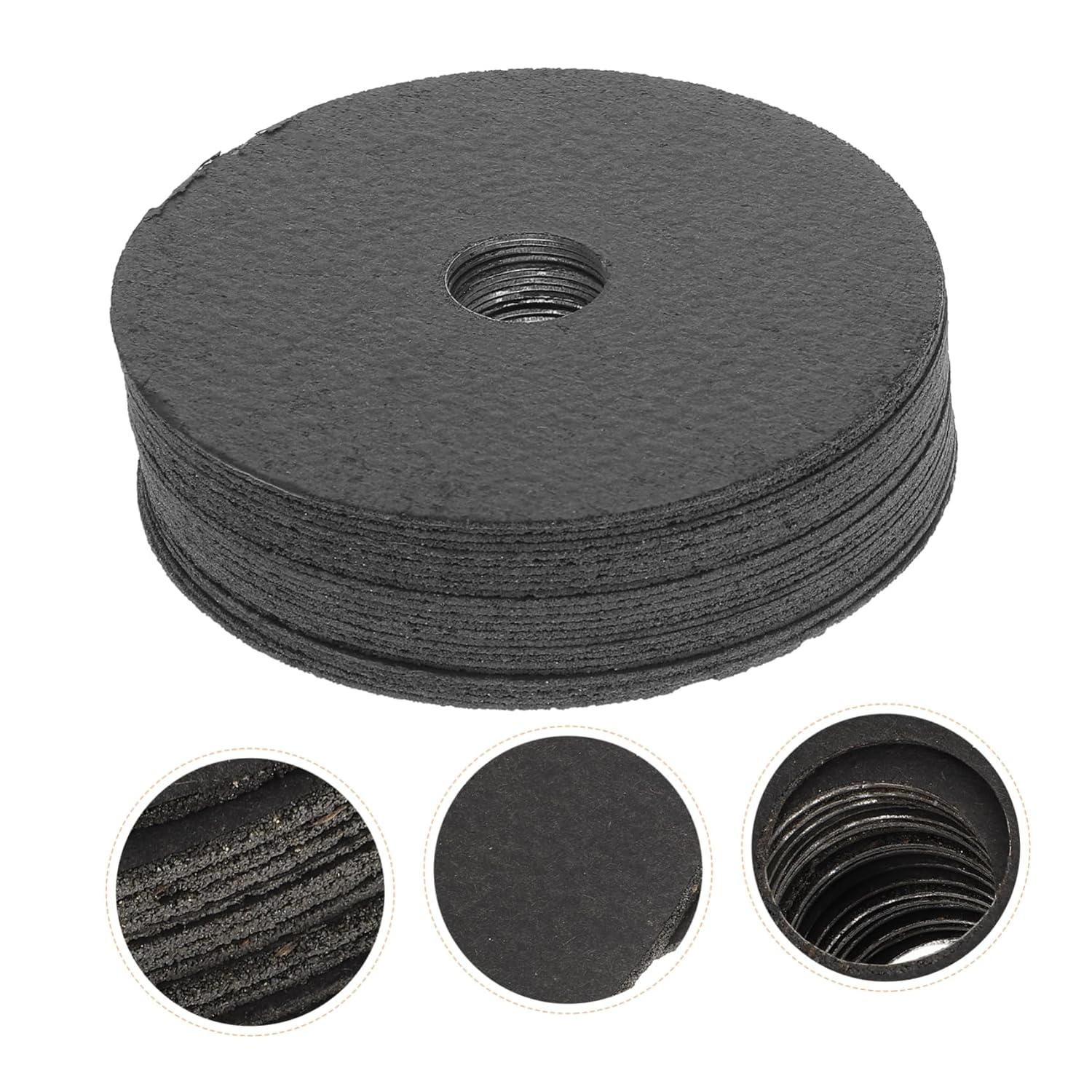 KICHOUSE Stainless Steel Cut Off Wheels 4 1/2in Metal Cutting Disc for Angle Grinder 50pcs Set