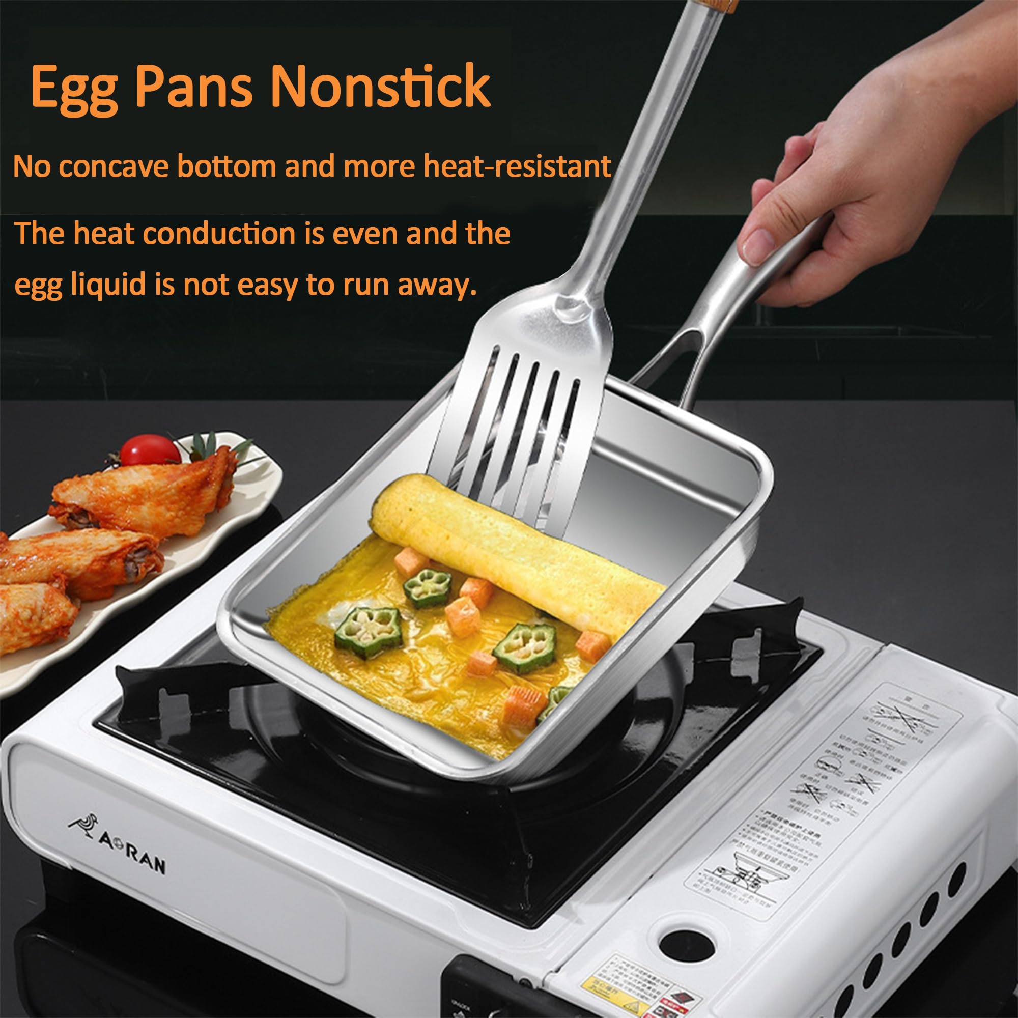 Amazon.com: CATPAN Stainless Steel Frying Pan Nonstick: Japanese