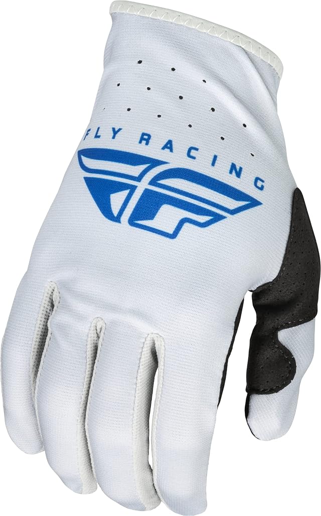 Fly Racing 2023 Adult Lite Gloves Grey Blue XX-Large