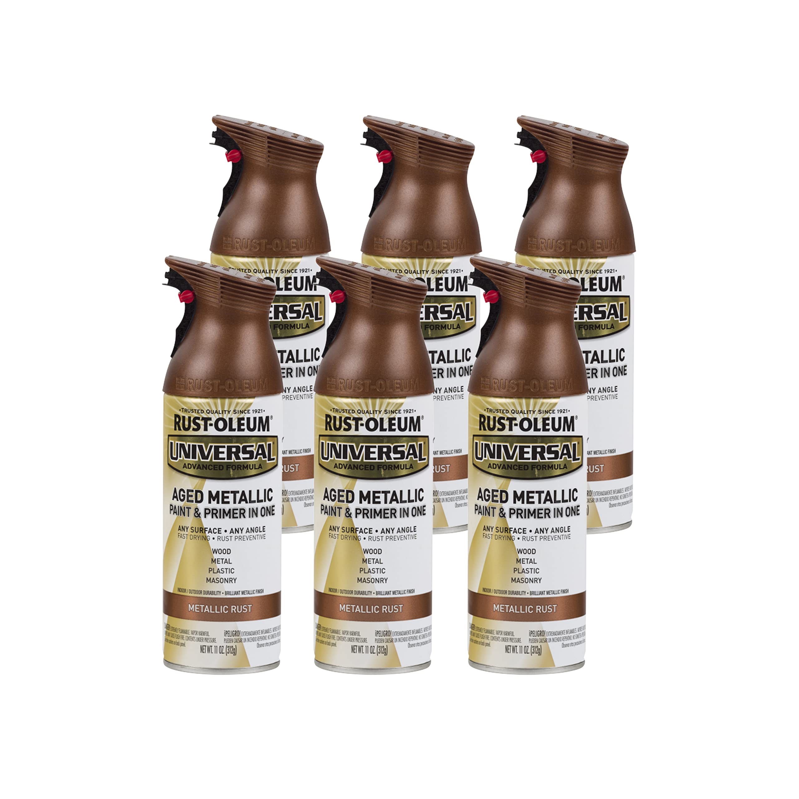 Rust-Oleum Universal All Surface Aged Metallic Spray Paint, Metallic Rust