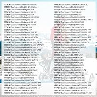 Vista 3 de Correas de cierre de capó 570027100 570025900 para SKI DOO PLUS MACH Z MX MXZ SAFARI DLX RALLY SKANDIC 377 503 SUMMIT 470 583 ELITE 1500 FORMULA EFI