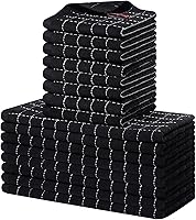Vista 26 de Homaxy Juego de toallas de cocina y paños de cocina, 12 x 12 y 13 x 28 pulgadas, juego de 8 toallas de cocina de rizo de algodón a granel, diseño a