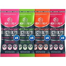 NewTrition SaltCharged Electrolyte Powder Packets High-Intensity Hydration Powder Zero Sugar Instant Hydration Packets for Performance, Endurance & Recovery 24 ct