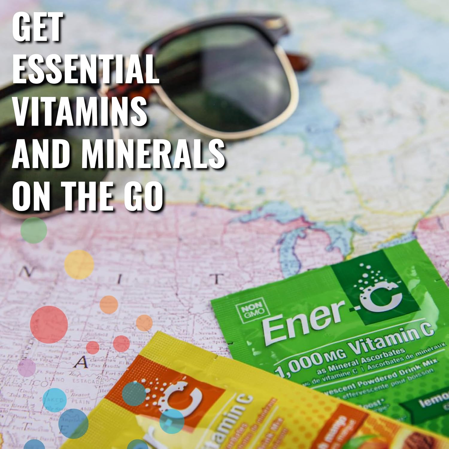 Ener-C Multivitamin Drink Mix - Vitamin Packets for Water, Electrolytes Powder Packets, Vitamin Drink Mix, Hydration Liquid Mix, Immune Booster for Adults, Healthy Energy - Lemon Lime, 30 Count