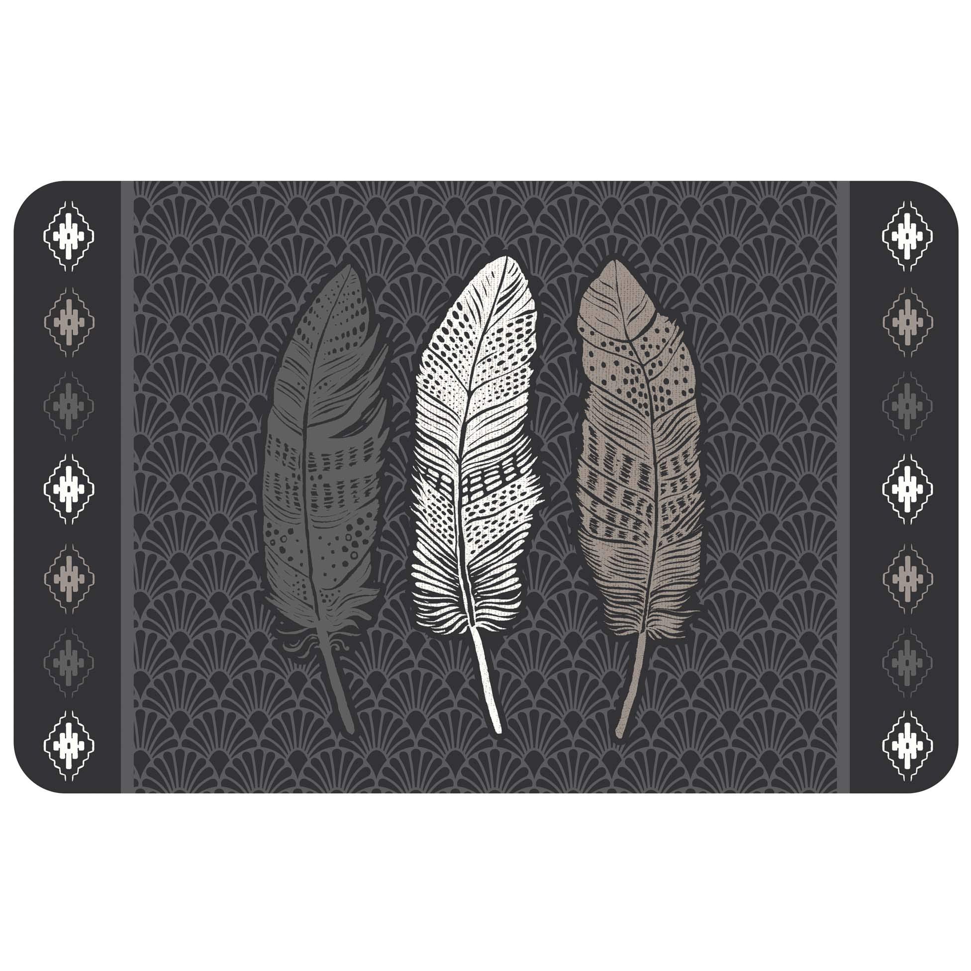 Set De Table Les Fleurs Douceur D'Intérieur - 28.5x44 Cm Polypropylène Opaque