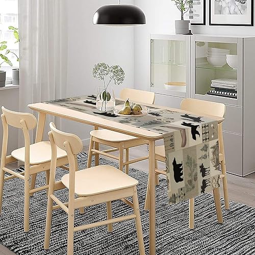 Miniatura 9 de Camino de mesa de calabazas de Acción de Gracias, hojas botánicas de otoño, festival, cena, para el hogar, cocina, comedor, decoración de mesa de 13