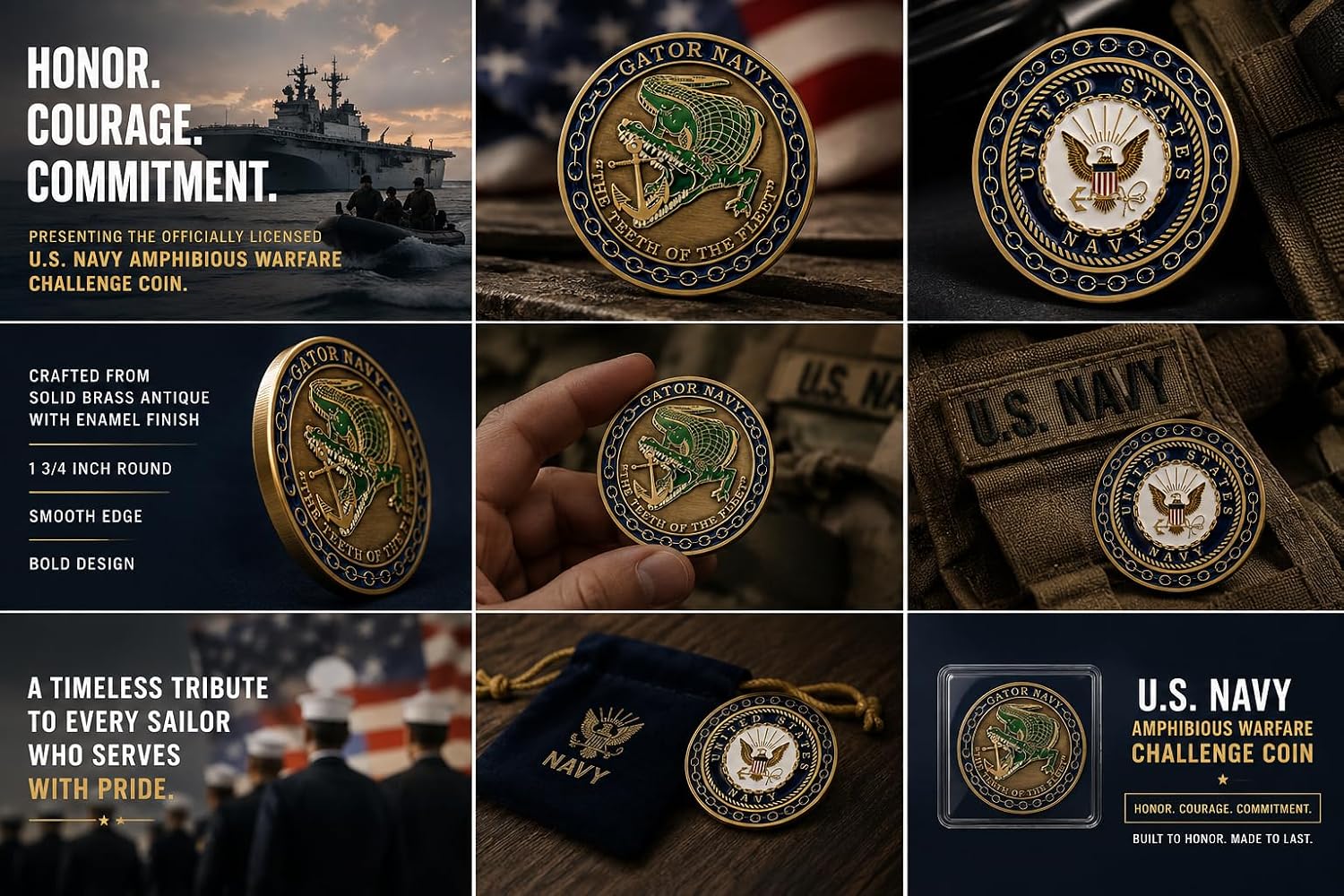 U.S. Navy Amphibious Warfare Challenge Coin