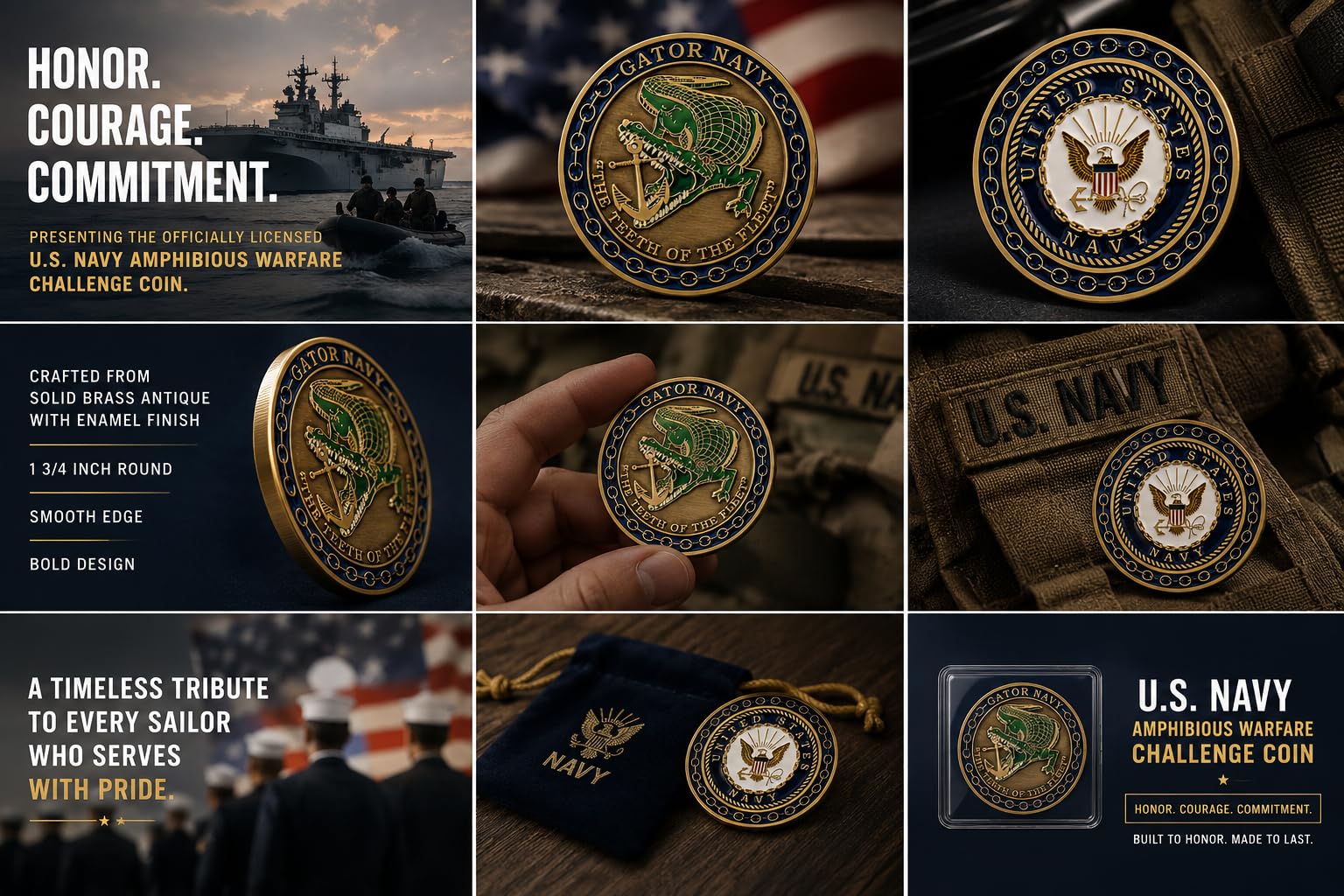 Amazon.com: U.S. Navy Amphibious Warfare Challenge Coin
