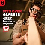 NoCry Safety Goggles Sur les lunettes pour les hommes et les femmes — Z87.1 Protection des yeux anti-brouillard avec lentille sphérique et sangle réglable — Gants de protection pour adultes pour le laboratoire scientifique ou la construction