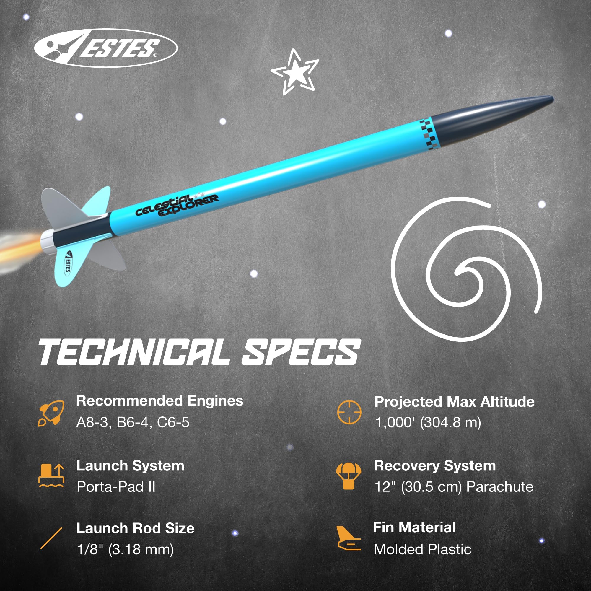 Amazon.com: Estes 0689 Celestial Explorer Beginner Model-Rocket
