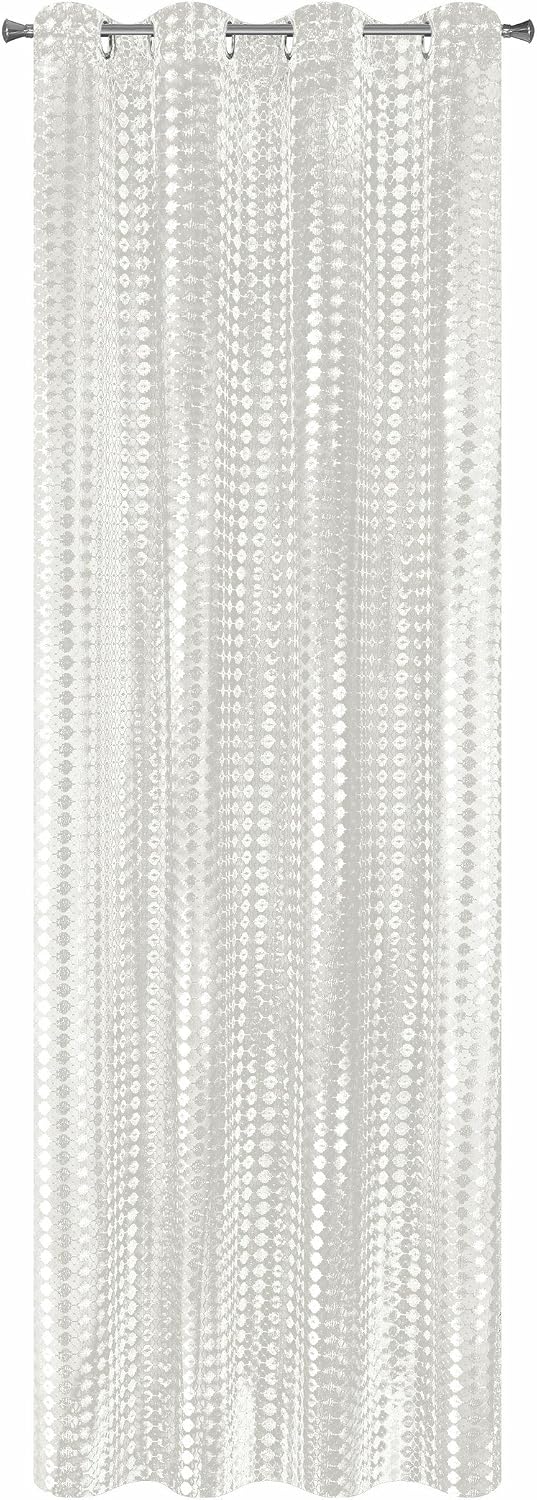 Eurofirany Eyelet Curtain Plain 140 x 250, Polyester, Cream, H250 x B140 cm (1er Pack), W 55.1" x L 98.4" (1 Panels)