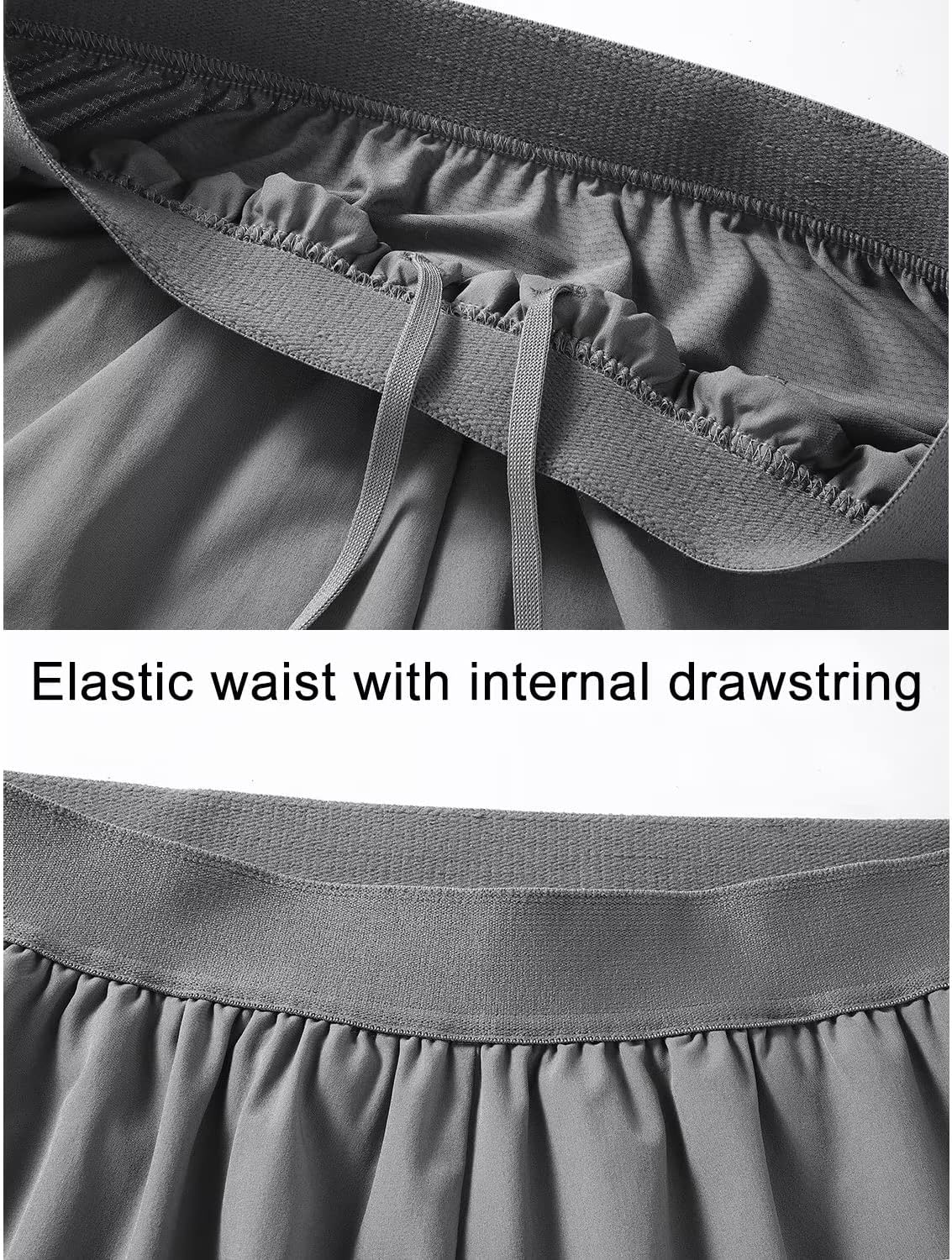 JOMLUN Mens Hiking Pants Outdoor Quick Dry Trekking Elastic Breathable Camping Running Jogging Casual Drawstring Pants